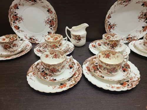 Antique imari pattern - , red