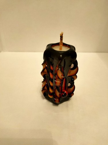 Hand carved candle - hand,