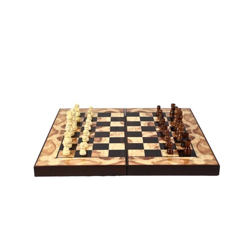 Red oak chess backgammon - red, &