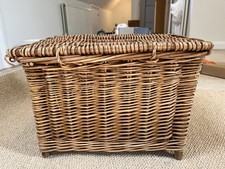 Vintage Wicker Basket 35cm high, 48cm wide, 35cm deep