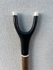 Black Buffalo Horn Snakeskin Hazel Thumb Stick  No.1