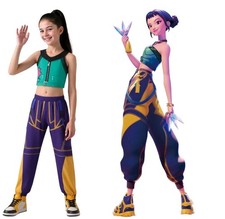 Kids Girls K-Pop: Demon Hunters Zoey  Costume Fancy Dress Party