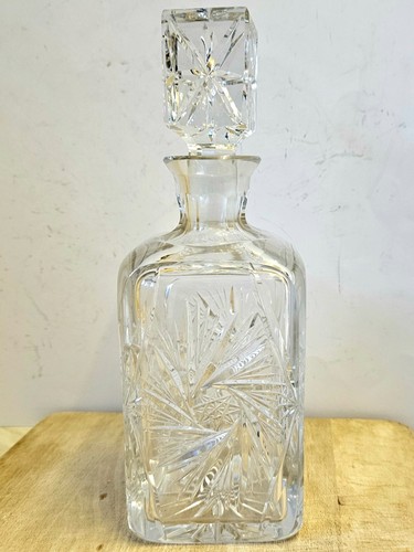 Crystal decanter pin wheel - decanter,