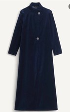 Zara NEW LONG VELVET COAT X