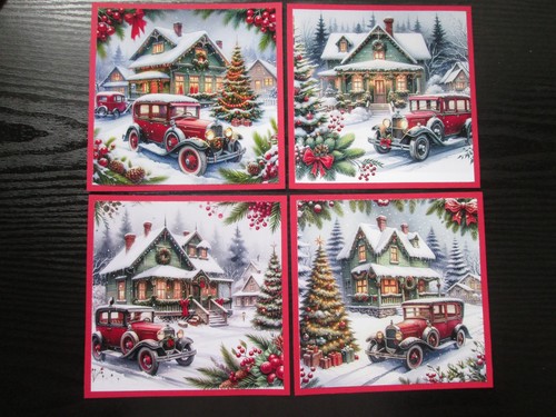 Snowy christmas houses - 4,