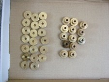 Meccano 1/2 pulleys 23 and 23a   brass 33 in all
