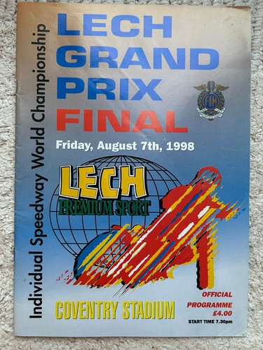 Speedway programme grand prix - speedway,