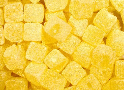 Pineapple cubes retro - pineapple, sweets