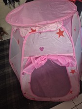 Girls' Pink Princess Castle Pop-Up Play Tent Children's Indoor Pretend Play Toys