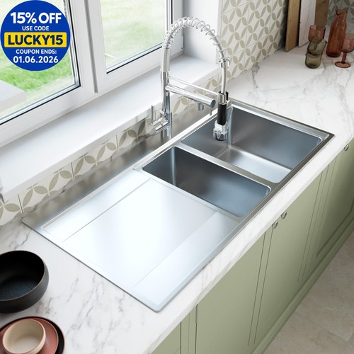 Stainless steel kitchen sink - stainless,
