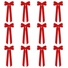 12Pcs Velvet Ribbon Bows