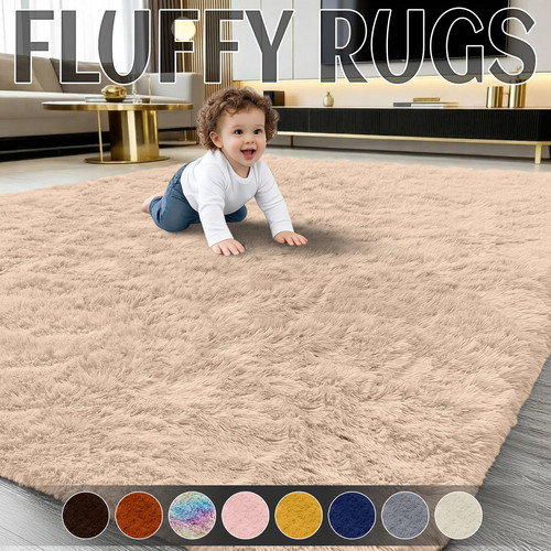 Fluffy rugs large - shaggy, rug