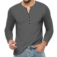 Mens Grandad Long Sleeve
