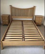 Oak Willis & Gambier Double Bed Frame & 2 Bedsides