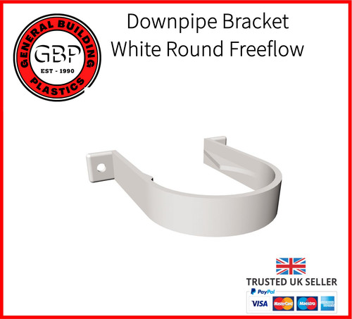 Half round white gutter 112mm - round,
