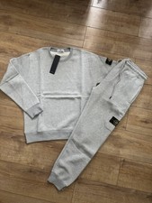 Stone Island Grey Tracksuit Large