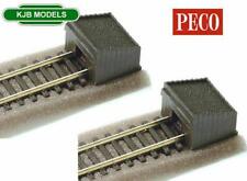 BNIB N Gauge PECO ST-8 2x Buffer Stop, Sleeper Built Type - SETRACK