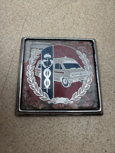 Vintage ambulance car grill - ambulance,
