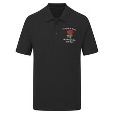 Embroidered English Rose Polo