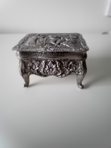 Vintage silver metal - silver, trinket