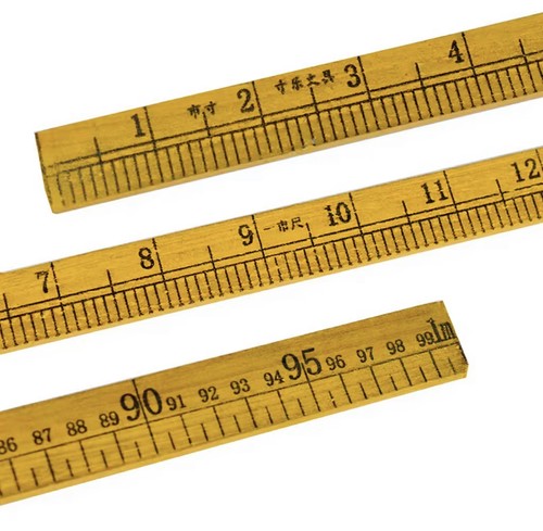 Wooden metre stick - stick, ruler