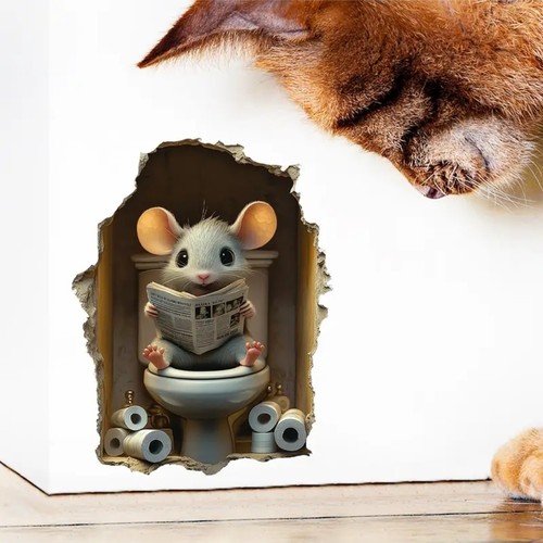 Mouse hole toilet wall - hole,