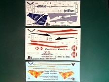 3x Pointerdog7 1/144 Airliner Decals Lot012