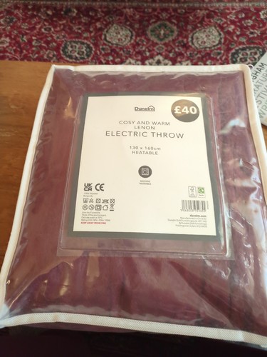 Dunelm lenon heated throw - dunelm, "lenon"