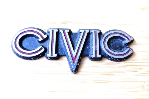 Civic honda car - honda, badge