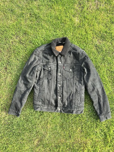 Levi sherpa jacket black - sherpa,