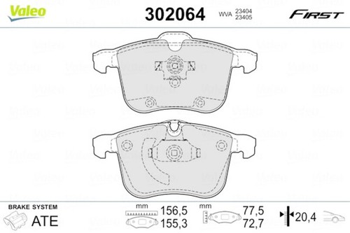 Front disc brake pad set - disc,