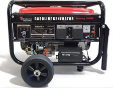 Portable Petrol Generator 6600W-E 3.2 KVA 8HP  Power Electric Key Start wheels