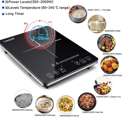 Induction hob electric - hob, cooker