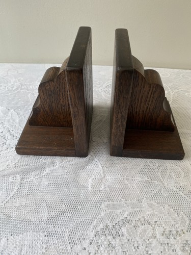 Pair art deco wooden - of,