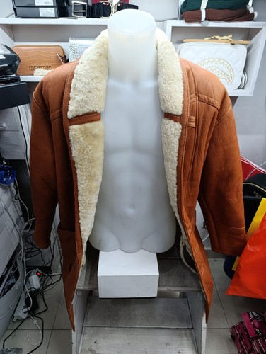 Men shearling sheepskin - men's, coat