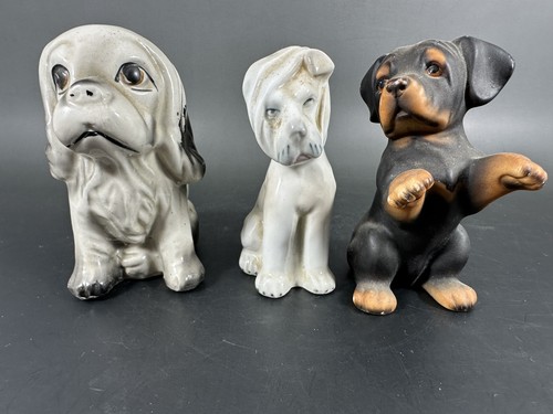 Vintage ceramic doberman - ceramic,