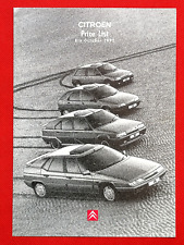 1992 CITROEN RANGE PRICE LIST - AX ZX BX XM GTi Volcane 16V Furio Avantage Echo