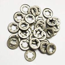 UNCAPPED STARLOCK WASHERS ALL SIZES 3-20MM CARBON SPRUNG STEEL PUSH ON FIXING