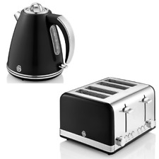 Swan Retro Jug Kettle & 4