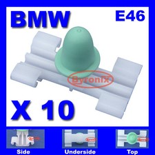BMW E46 DOOR MOULDING TRIM CLIPS RUBSTRIP SIDE BUMP STRIP PLASTIC RETAINING X10