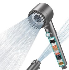 MEKO Hard Water Filter Shower Head with 15 Stage Filter, 3+1 Spray Jet Modes