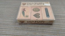 Inkadinkado  Rubber Stamp Set ,Life's Journey  Butterfly Tag 94142