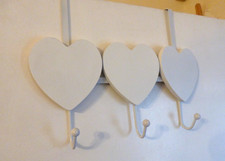 White Heart Hanging Hook Over