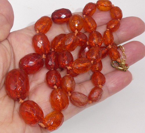 Vtg baltic amber knotted - baltic,