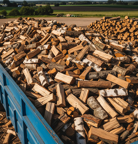 Mixed firewood fire wood logs - mixed,
