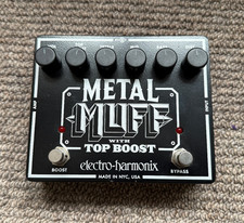 Electro-Harmonix Metal Muff Distortion pedal with Top Boost made in USA