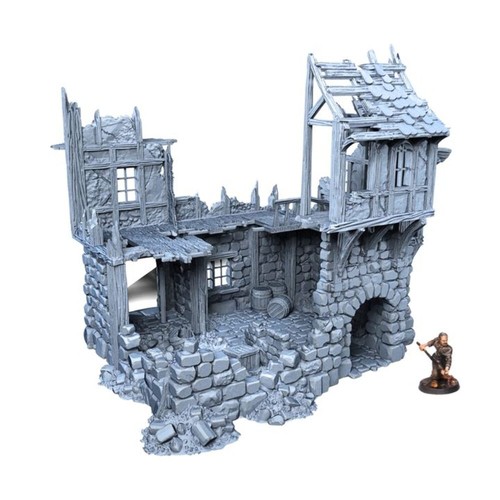 Ruined inn 28mm - inn, dnd