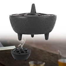 Cast Iron Incense Burner for Log Wood Wax Melt Pot Dish Fragrance Oil Stoves