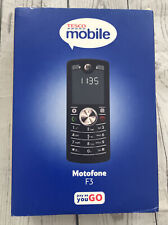 PENSIONER ELDERLY EASY PHONE SENIOR SOS BUTTONS MOTOROLA MOTOFONE F3 ON TESCO #L