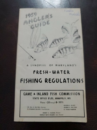 Vintage 1959 anglers guide - vintage,